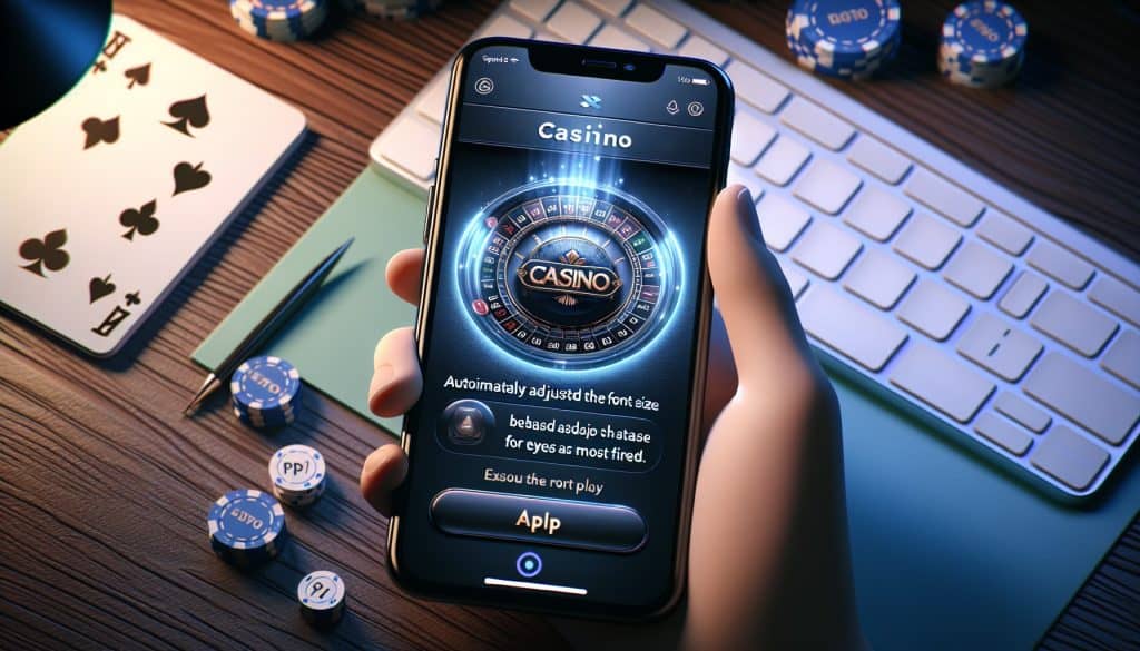 Casino aplikacije koje prilagođavaju font ovisno o umoru