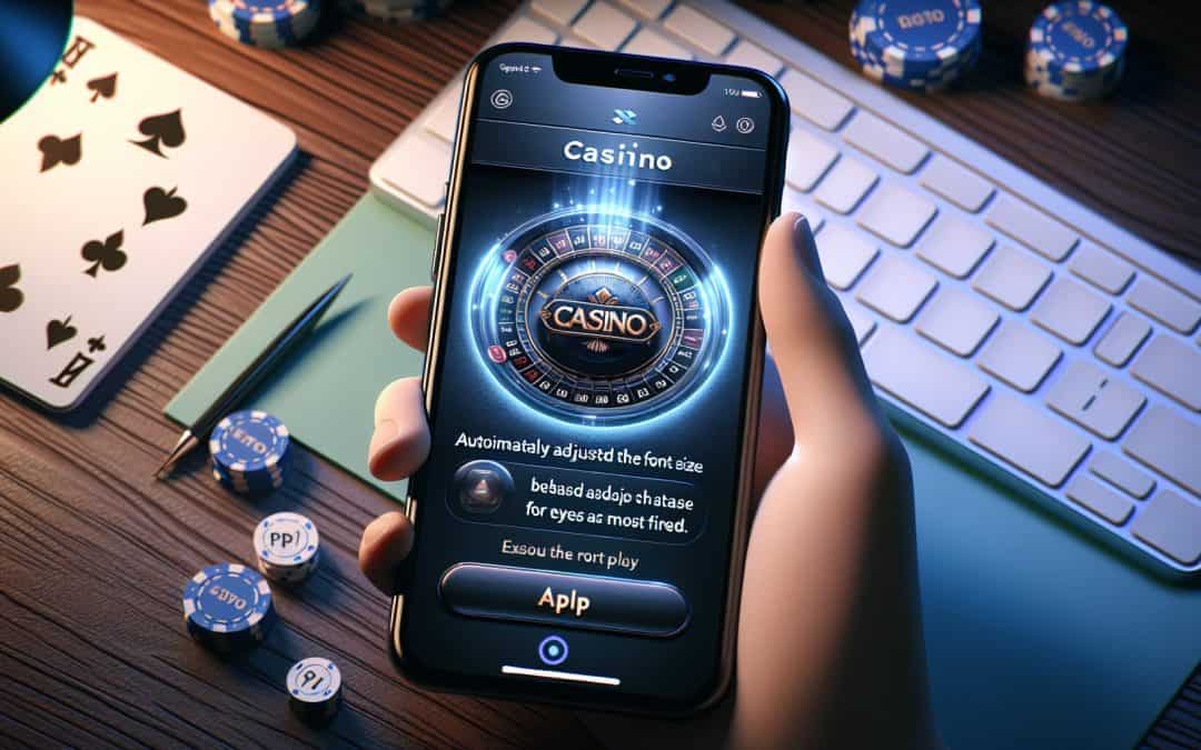 Casino aplikacije koje prilagođavaju font ovisno o umoru